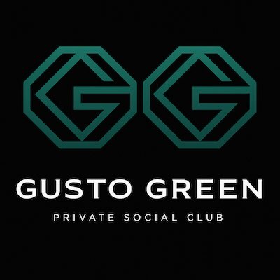 Logo del club de cannabis Gusto Green Barcelona